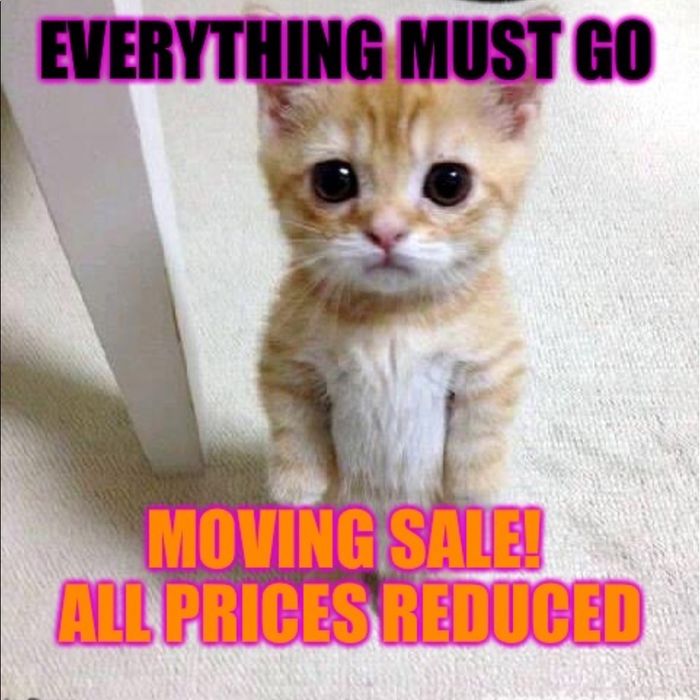 moving sale.