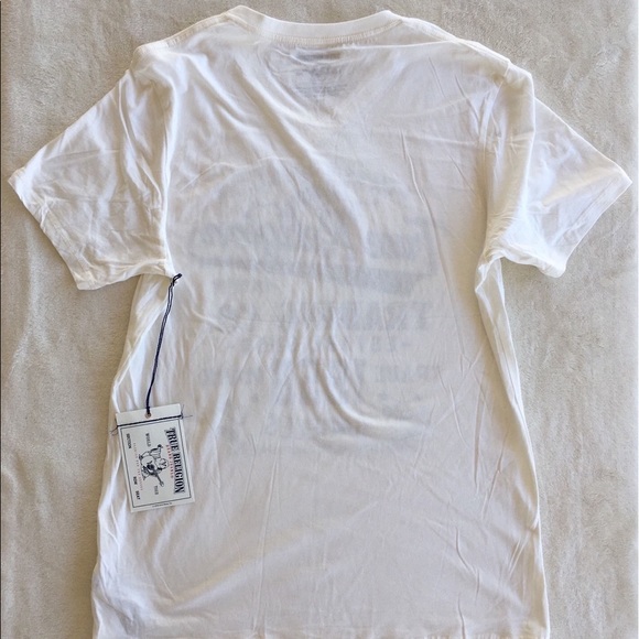 True Religion White V Neck Tee T-Shirt NO OFFERS - Picture 6 of 6