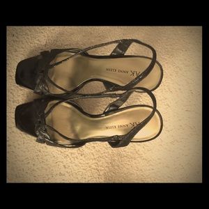 Twice worn Anne Klein black stilettos