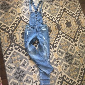 Forever 21 skinny overalls
