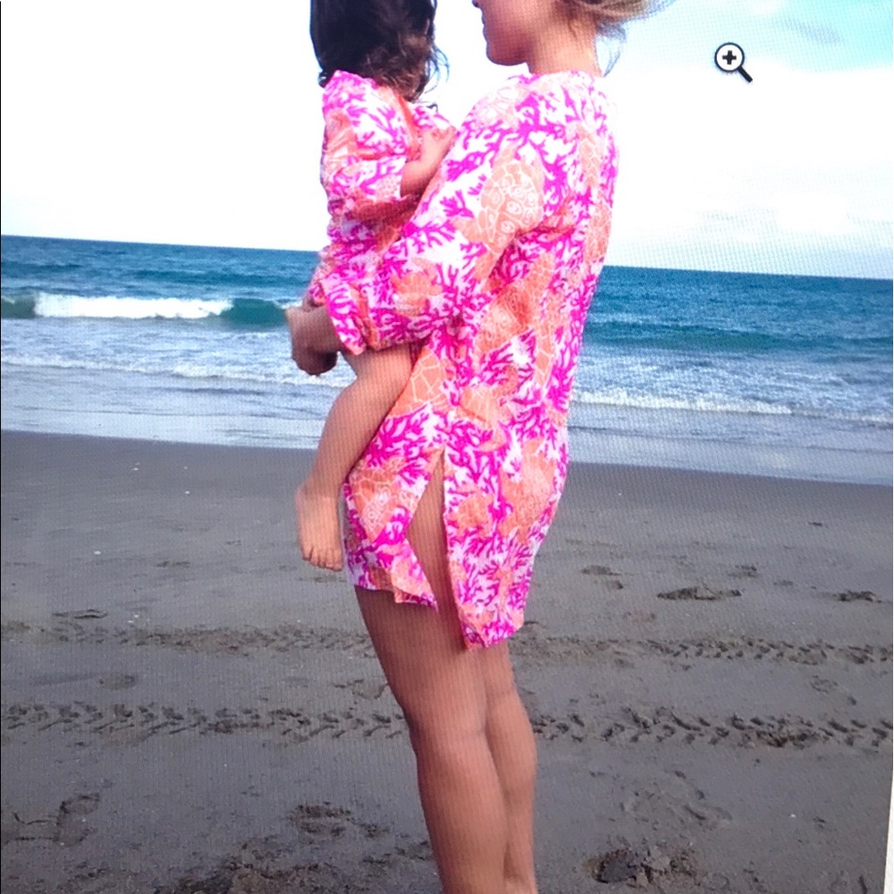 Gretchen Scott Mommy & Me V-neck Tunic/Swim Cover