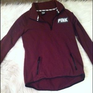 Pink half zip