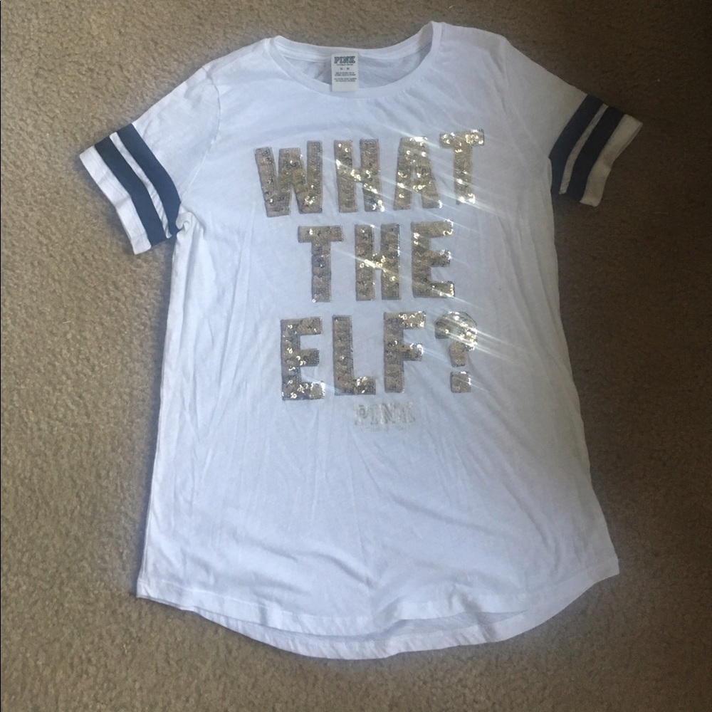 PINK shirt "what the elf"