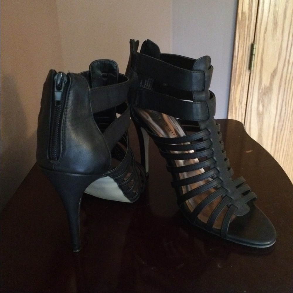 Madden Girl Black Cage Sandals Size 10