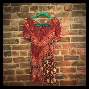 Red patterned Minkpink dress