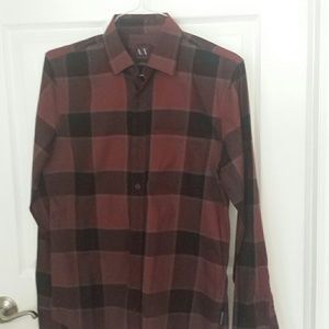 Armani xchange bold checks shirt