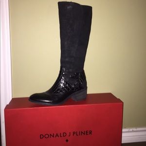 Donald J Pliner Black Tall Shaft Boots (NO BUNDLE)