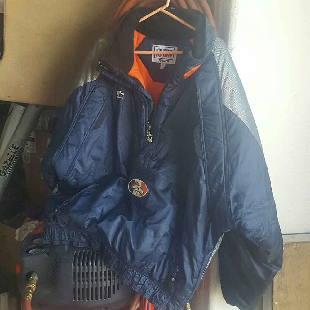 nfl bronco jacket large