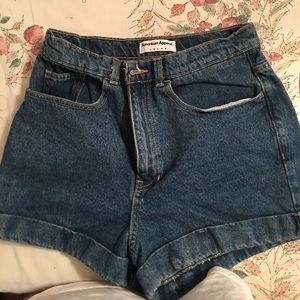 American apparel Jean shorts