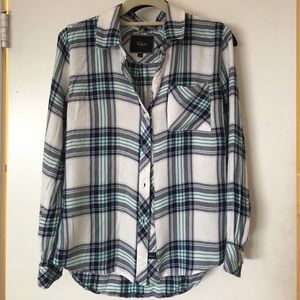 Rails xs blue and green shirt