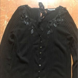 Alberta Ferretti Black Cardigan