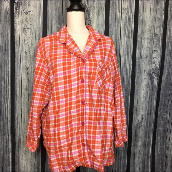 Victoria's Secret Other - Victoria's Secret Pink and Orange sleep shirt XL