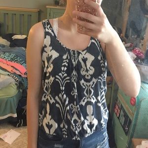 Navy/white American eagle sleeveless shirt