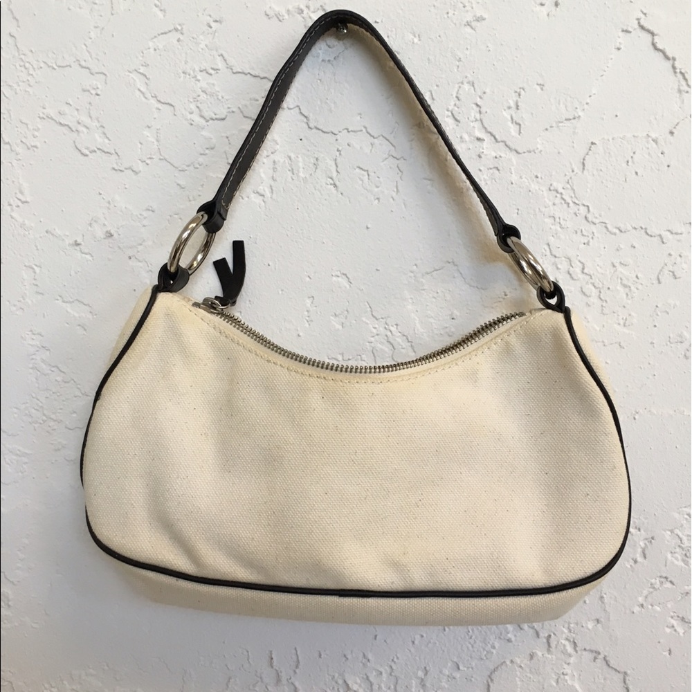 Banana republic cream canvas purse