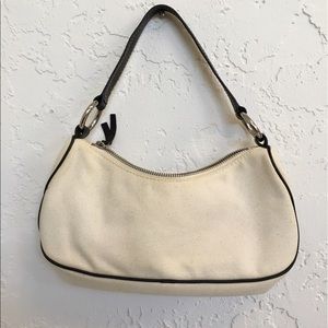 Banana republic cream canvas purse