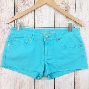 {Michael Kors} Aqua Blue Denim Jean Shorts