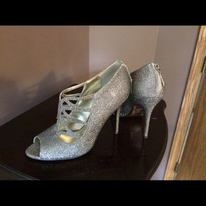 Gold Glitter Nina 4 inch Heels