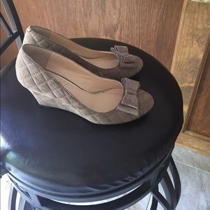 Tan wedge heels by Jessica Simpson