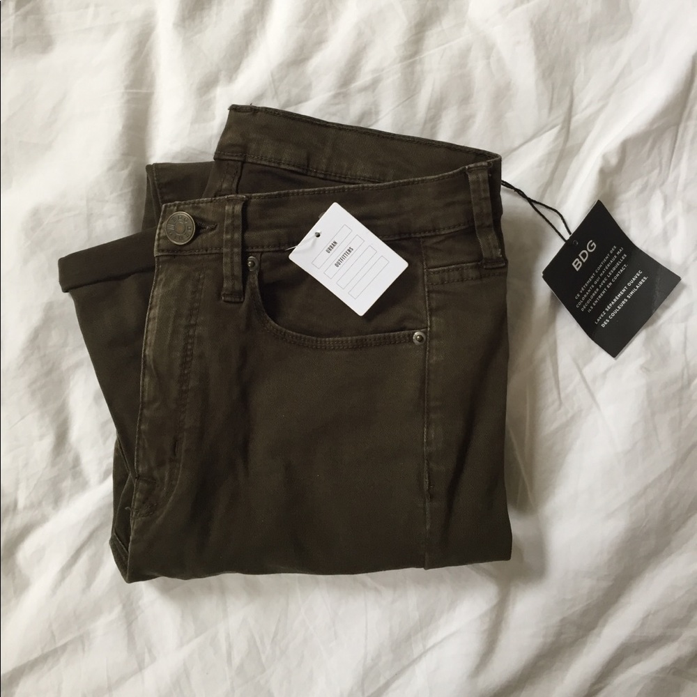 Urban Outfitters BDG Twig High Rise Olive Jeans