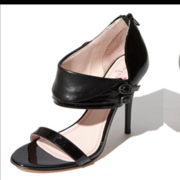 SOLD Tracy Reese Plenty leather black heels de - Picture 3 of 8