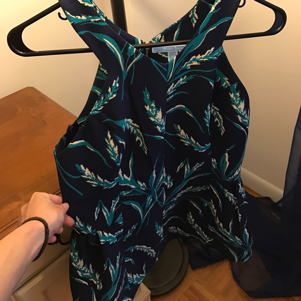 Draped James peplum top