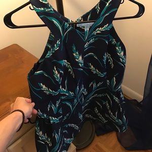 Draped James peplum top