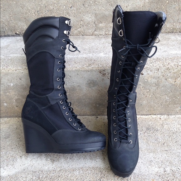 Timberland Shoes - Timberland leather mid calf wedge