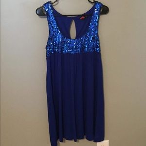Sequin Blue Dress