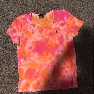 custom tye dye POLO shirt