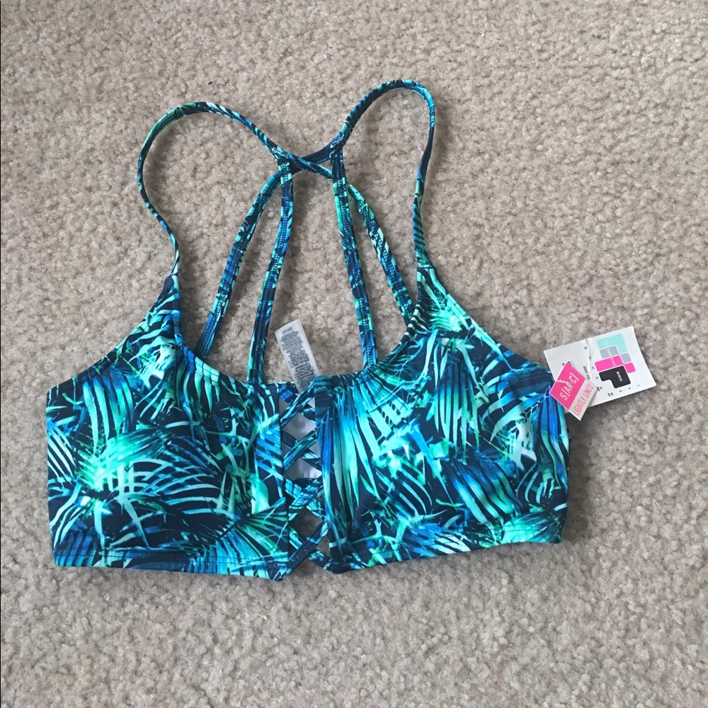 Pink swim top