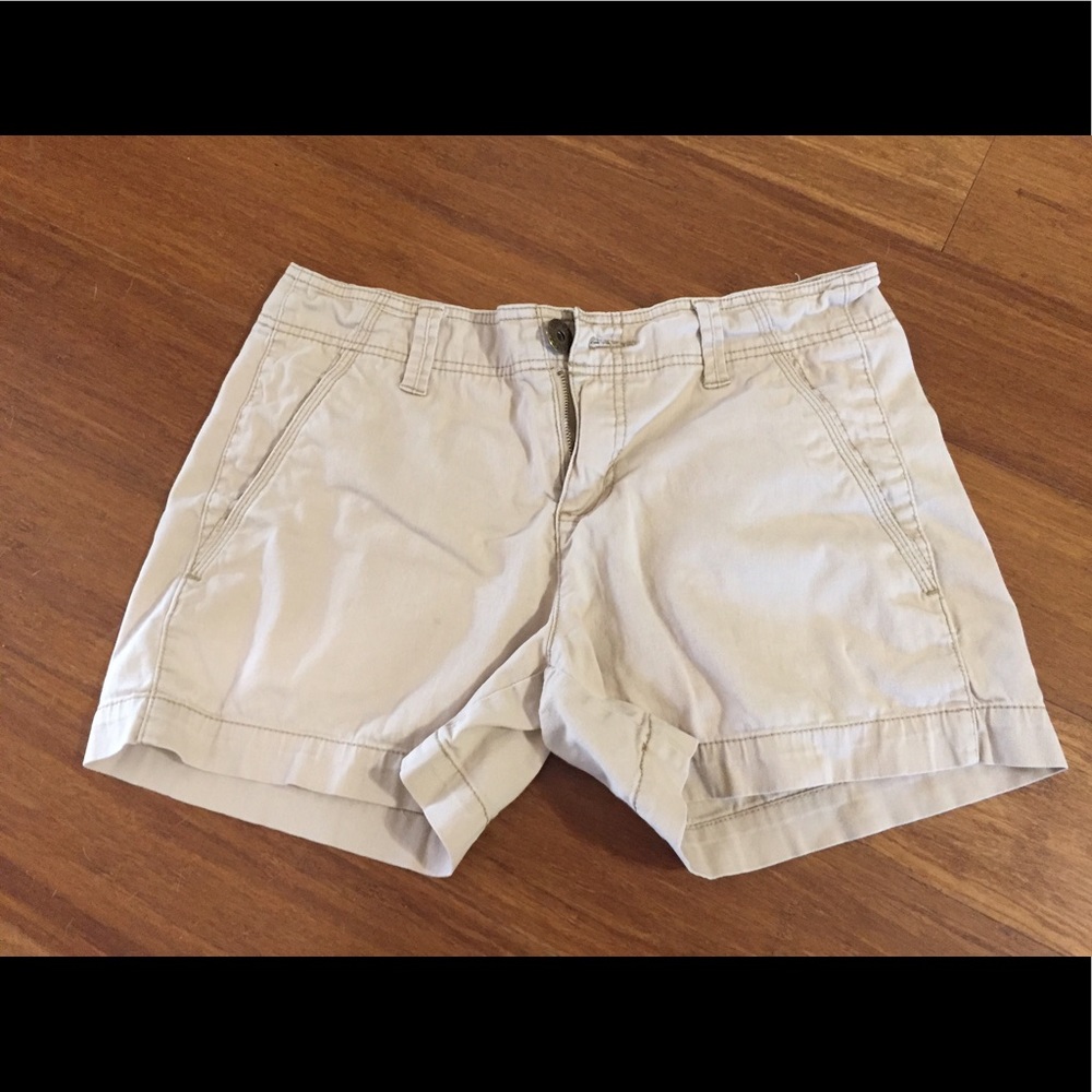 Ladies tan shorts