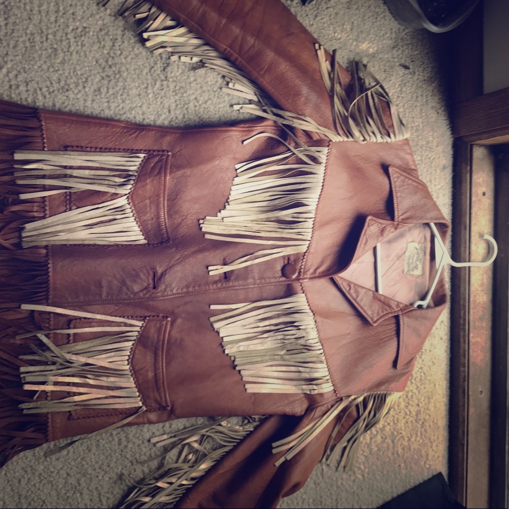 Jo-Kay Vintage Tassel Leather Jacket