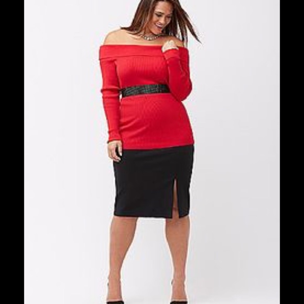 Off The Shoulder Sweater Top