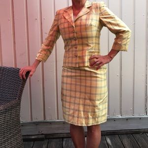 Kay Unger Two Piece Silk Suit