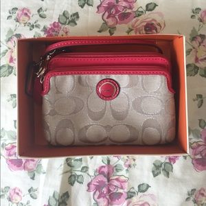 AUTHENTIC Magenta Coach Wristlet