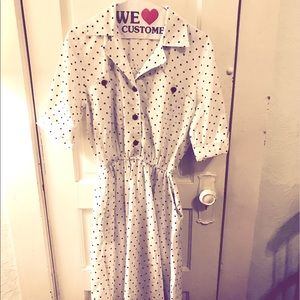 Perfect vintage white cotton dress