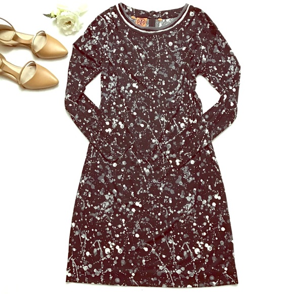 Tory Burch Paint Splatter Silk Dress - Picture 2 of 4