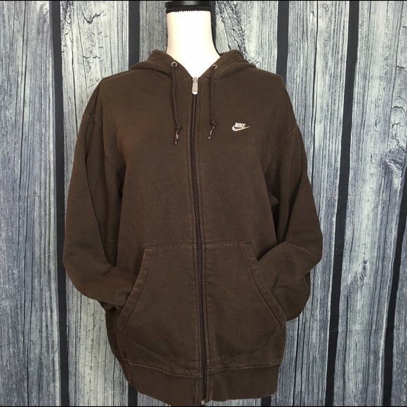 Nike Tops - Brown Nike jacket with good Large women's?