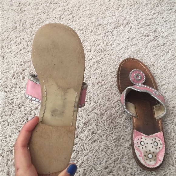 Jack Rogers sandal pink & silver, very gently used - Picture 3 of 4