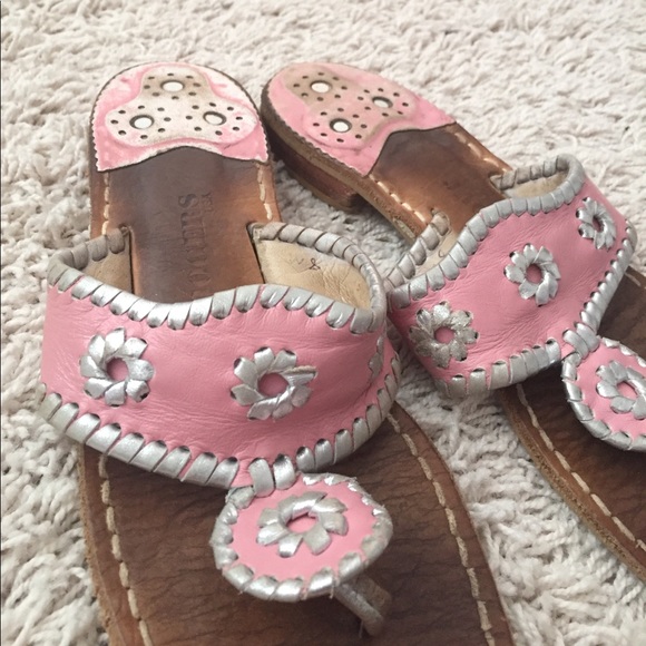 Jack Rogers sandal pink & silver, very gently used - Picture 4 of 4