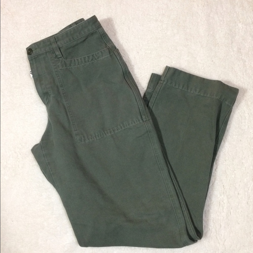 Patagonia Straight Leg Gray-Green Cotton Pants