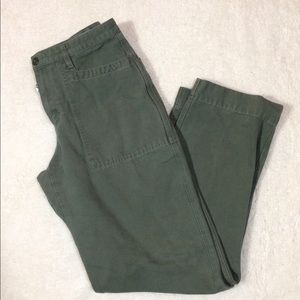 Patagonia Straight Leg Gray-Green Cotton Pants