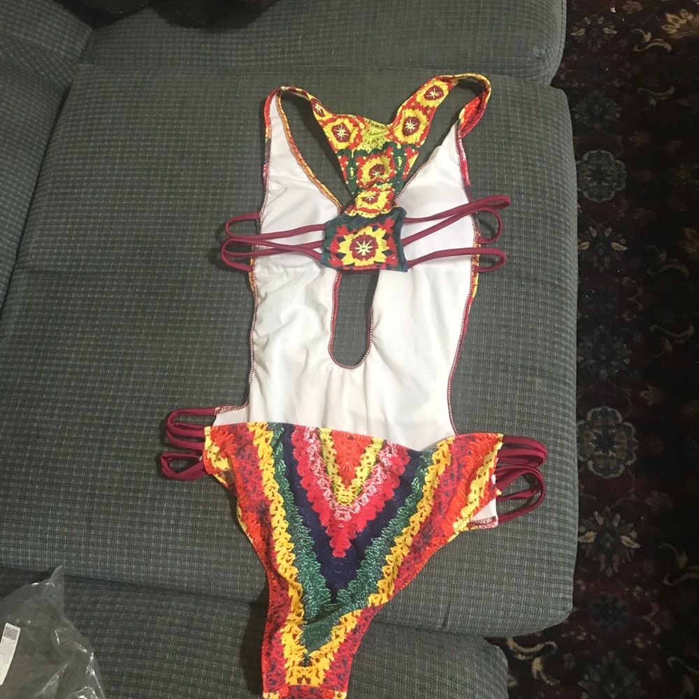 NWOT Colorful Monokini - Picture 5 of 6