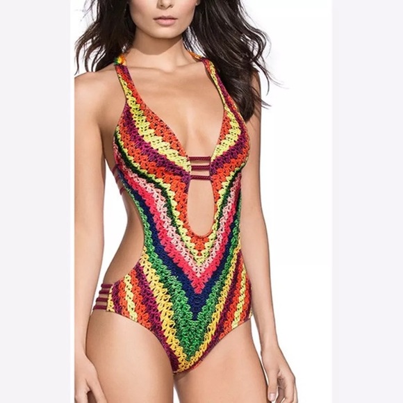 NWOT Colorful Monokini - Picture 2 of 6
