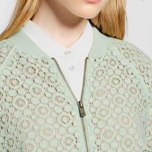 🌷Victoria Beckham x Target Mint Green Lace Bomber