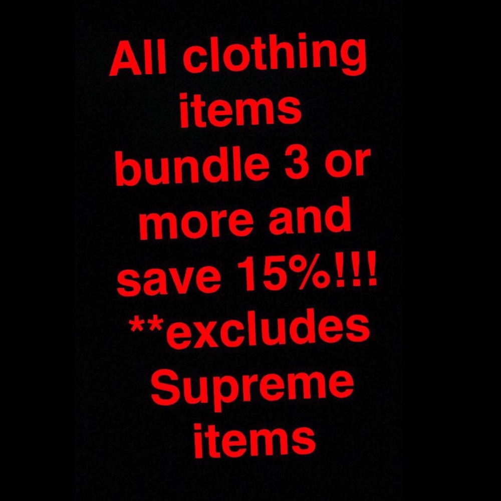 All Clothing items must go!