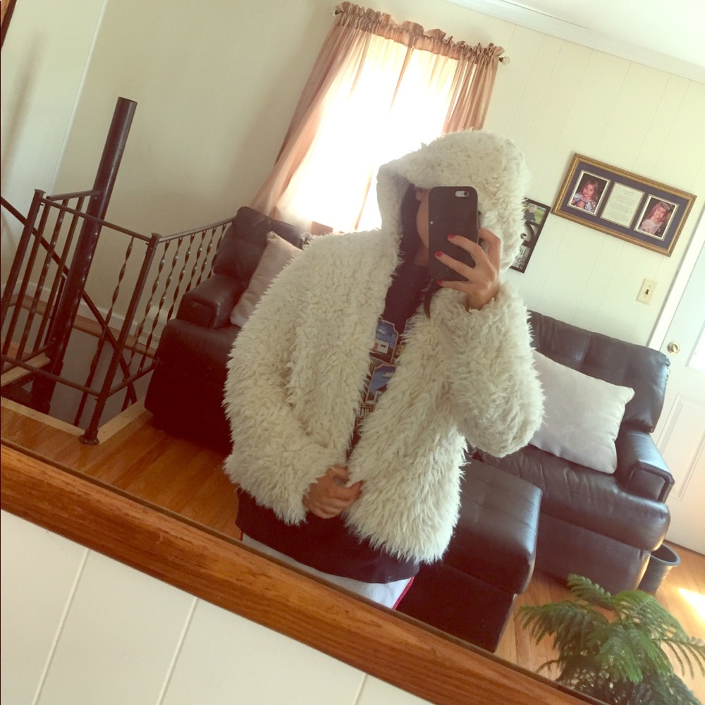 Free people fuzzy jacket