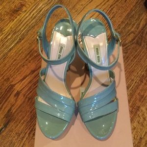 Sexy Turquoise (Blue) Patent Shoes