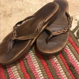 Rainbow sandals braided