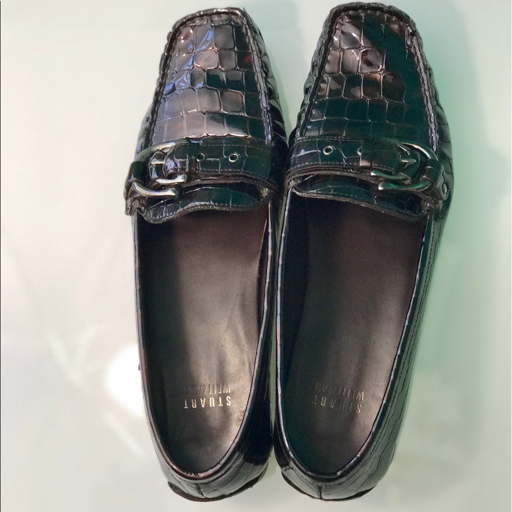 SALE Stuart Weitzman Crocodile Shoes 8 1/2 Loafer